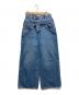 ZARA（ザラ）の古着「ダブルウエストデニムパンツ」｜インディゴ