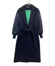 ZARA（ザラ）の古着「マッチングボンバーコート」｜ネイビー