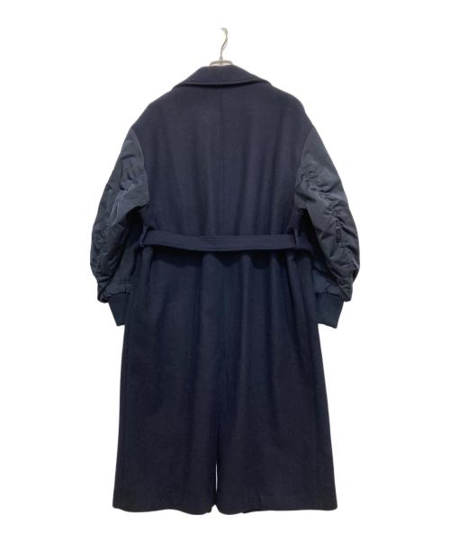 ZARA（ザラ）ZARA (ザラ) マッチングボンバーコート ネイビー サイズ:M（170/88A）の古着・服飾アイテム