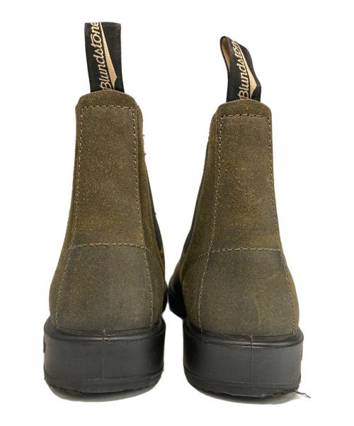 BLUND STONE（ブランドストーン）BLUND STONE (ブランドストーン) ELASTIC SIDED BOOT SUEDE オリーブ サイズ:8の古着・服飾アイテム