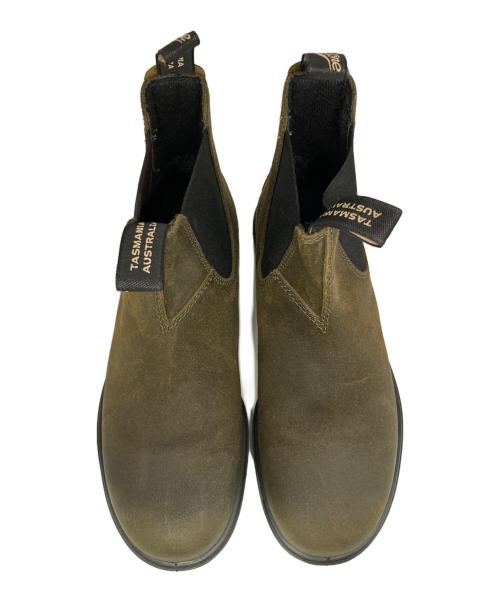 BLUND STONE（ブランドストーン）BLUND STONE (ブランドストーン) ELASTIC SIDED BOOT SUEDE オリーブ サイズ:8の古着・服飾アイテム