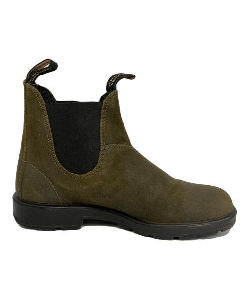 BLUND STONE（ブランドストーン）BLUND STONE (ブランドストーン) ELASTIC SIDED BOOT SUEDE オリーブ サイズ:8の古着・服飾アイテム