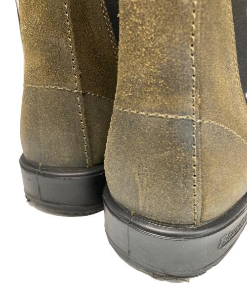 BLUND STONE（ブランドストーン）BLUND STONE (ブランドストーン) ELASTIC SIDED BOOT SUEDE オリーブ サイズ:8の古着・服飾アイテム