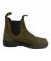 中古・古着 BLUND STONE (ブランドストーン) ELASTIC SIDED BOOT SUEDE オリーブ サイズ:8：14000円