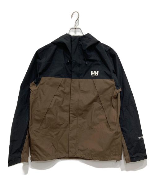 HELLY HANSEN（ヘリーハンセン）HELLY HANSEN (ヘリーハンセン) スカンザライトジャケット ブラウン×ブラック サイズ:Lの古着・服飾アイテム