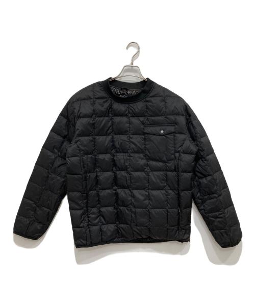 TAION（タイオン）TAION (タイオン) ベーシック クルーネックポケット ダウンプルオーバー ブラック サイズ:Lの古着・服飾アイテム