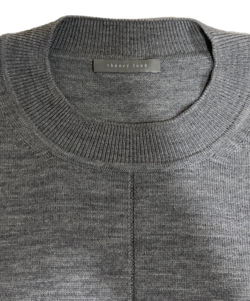 theory luxe（セオリーリュクス）theory luxe (セオリーリュクス) クルーネックニット グレー サイズ:38の古着・服飾アイテム