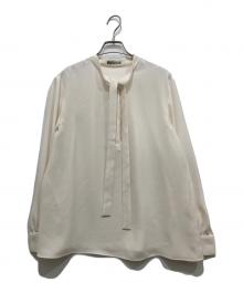 theory luxe（セオリーリュクス）の古着「ボウタイブラウス」｜ホワイト