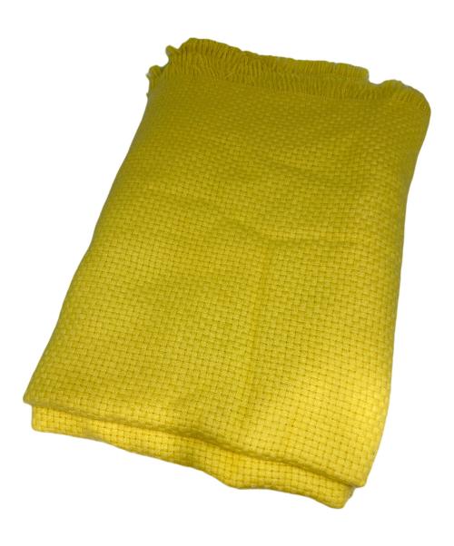 ASAUCE MELER（アソースメレ）ASAUCE MELER (アソースメレ) カシミヤストール イエローの古着・服飾アイテム