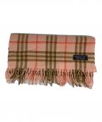 Burberry'sバーバリーズ）の古着「カシミヤマフラー」｜ピンク