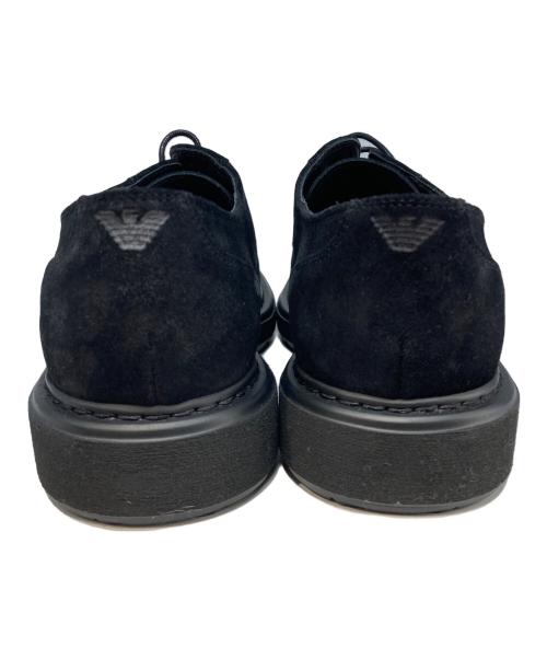 EMPORIO ARMANI（エンポリオアルマーニ）EMPORIO ARMANI (エンポリオアルマーニ) スウェードシューズ ブラック サイズ:SIZE 7 未使用品の古着・服飾アイテム