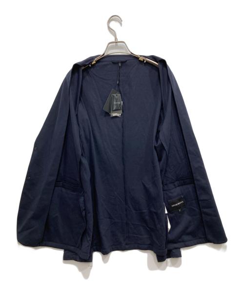 EMPORIO ARMANI（エンポリオ アルマーニ）EMPORIO ARMANI (エンポリオ アルマーニ) アンコンジャケット ネイビー サイズ:54 未使用品の古着・服飾アイテム