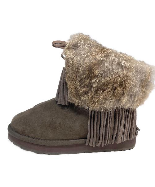UGG（アグ）UGG (アグ) フリンジ ムートンブーツ ブラウン サイズ:23cmの古着・服飾アイテム