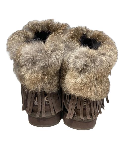 UGG（アグ）UGG (アグ) フリンジ ムートンブーツ ブラウン サイズ:23cmの古着・服飾アイテム