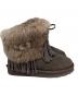 中古・古着 UGG (アグ) フリンジ ムートンブーツ ブラウン サイズ:23cm：5000円