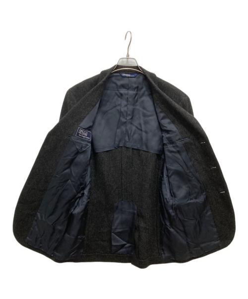 POLO RALPH LAUREN（ポロ・ラルフローレン）POLO RALPH LAUREN (ポロ・ラルフローレン) ヘリンボーン3Bジャケット ブラック サイズ:A7の古着・服飾アイテム