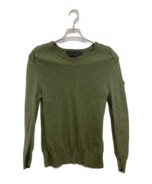 CANADA GOOSE（カナダグース）の古着「Mcleod V Neck Sweater」｜オリーブ