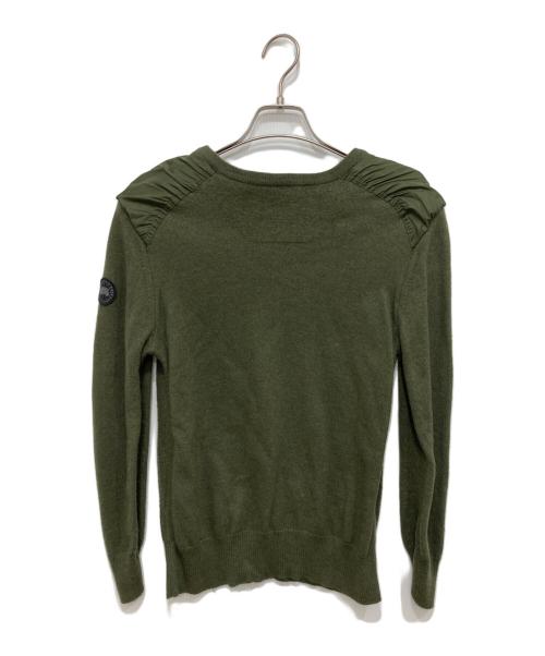 CANADA GOOSE（カナダグース）CANADA GOOSE (カナダグース) Mcleod V Neck Sweater オリーブ サイズ:Lの古着・服飾アイテム