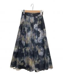 HARE（ハレ）の古着「BLURアートタックスカート」｜ネイビー