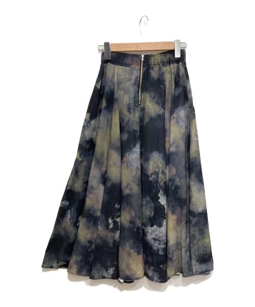 HARE（ハレ）HARE (ハレ) BLURアートタックスカート ネイビー サイズ:Fの古着・服飾アイテム