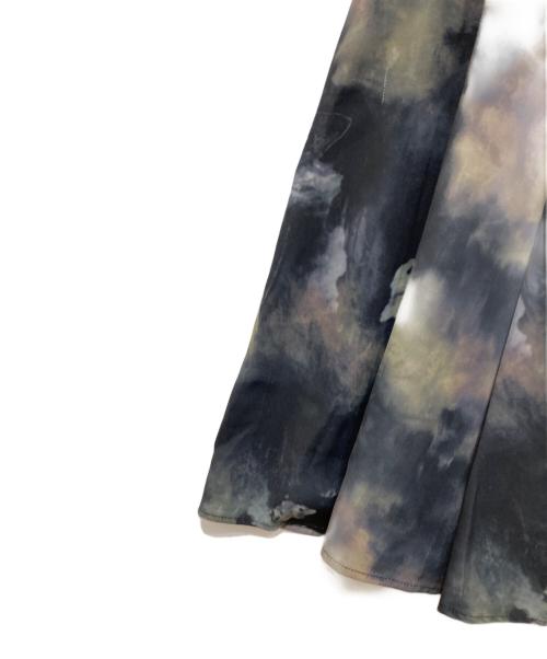 HARE（ハレ）HARE (ハレ) BLURアートタックスカート ネイビー サイズ:Fの古着・服飾アイテム