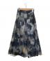 HARE（ハレ）の古着「BLURアートタックスカート」｜ネイビー