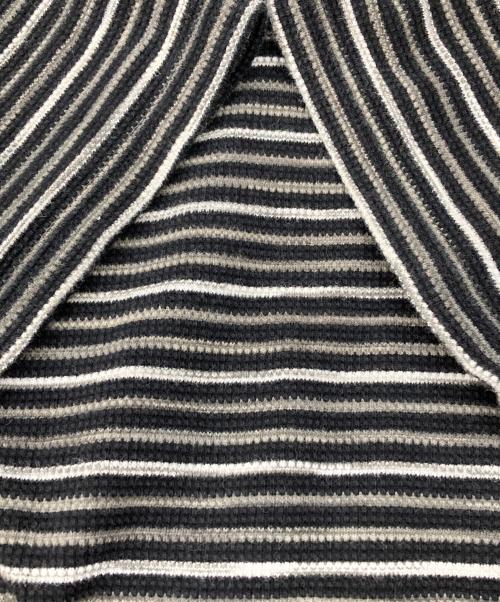 SUPREME（シュプリーム）SUPREME (シュプリーム) Stripe Thermal S/S TOP ブラック×グレー サイズ:Sの古着・服飾アイテム