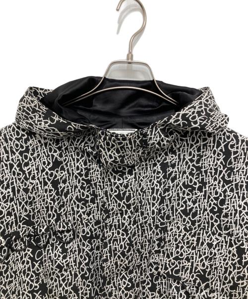 SHAREEF（シャリーフ）SHAREEF (シャリーフ) LETTERING PATTERN HOODIE BLOUSON ブラック×ホワイト サイズ:1の古着・服飾アイテム