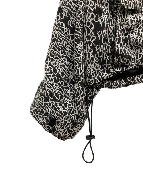 SHAREEF（シャリーフ）SHAREEF (シャリーフ) LETTERING PATTERN HOODIE BLOUSON ブラック×ホワイト サイズ:1の古着・服飾アイテム