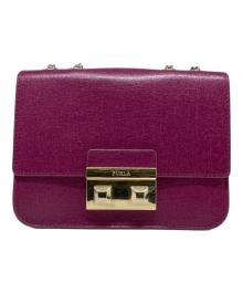 FURLA（フルラ）の古着「チェーンショルダーバッグ」｜パープル