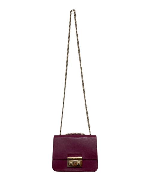 FURLA（フルラ）FURLA (フルラ) チェーンショルダーバッグ パープルの古着・服飾アイテム