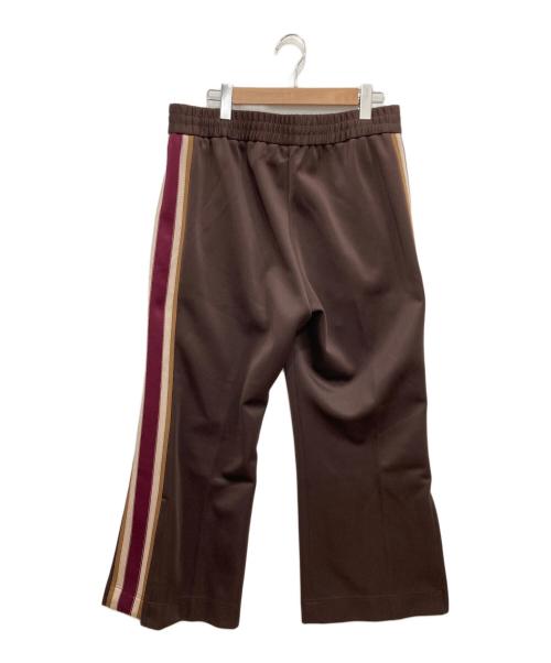 MARC JACOBS（マークジェイコブス）MARC JACOBS (マークジェイコブズ) サイドラインフレアトラックパンツ ブラウン サイズ:12の古着・服飾アイテム