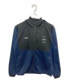 F.C.R.B.エフシーレアルブリストル）の古着「DK HYBRID HOODED JACKET」｜ネイビー×ブラック