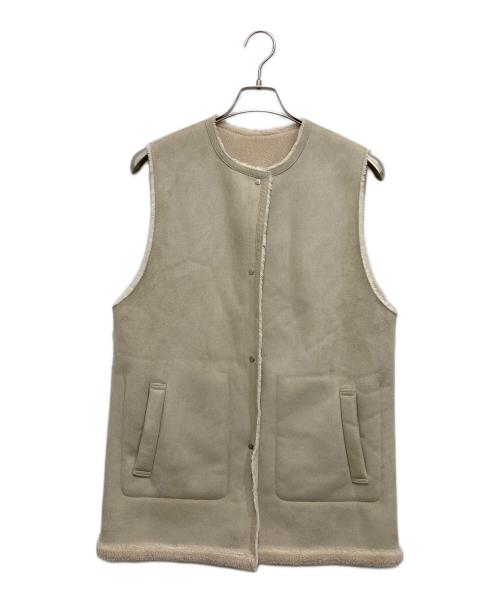 JOURNAL STANDARD（ジャーナルスタンダード）JOURNAL STANDARD (ジャーナルスタンダード) フェイクムートンベスト ベージュ サイズ:-の古着・服飾アイテム