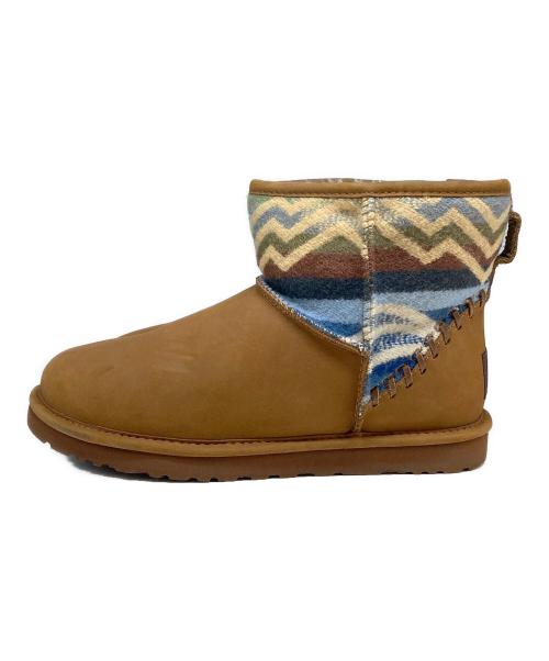 UGG（アグ）UGG (アグ) PENDLETON (ペンドルトン) ムートンブーツ ブラウン サイズ:26cmの古着・服飾アイテム