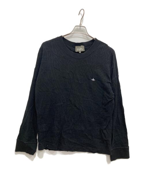 Vivienne Westwood man（ヴィヴィアン ウェストウッド マン）Vivienne Westwood man (ヴィヴィアン ウェストウッド マン) ロングスリーブカットソー ブラック サイズ:48の古着・服飾アイテム