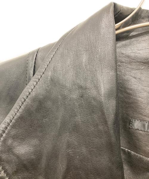 A.F homme（エーエフ オム）A.F homme (エーエフ オム) ホースレザージャケット ブラック サイズ:46の古着・服飾アイテム