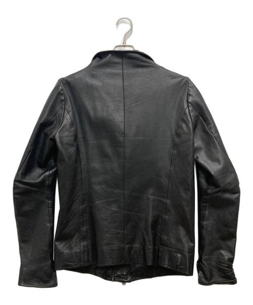 A.F homme（エーエフ オム）A.F homme (エーエフ オム) ホースレザージャケット ブラック サイズ:46の古着・服飾アイテム