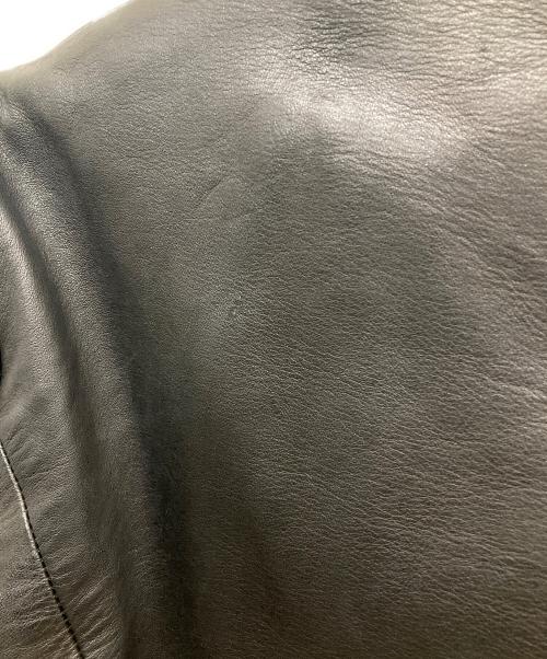 A.F homme（エーエフ オム）A.F homme (エーエフ オム) ホースレザージャケット ブラック サイズ:46の古着・服飾アイテム