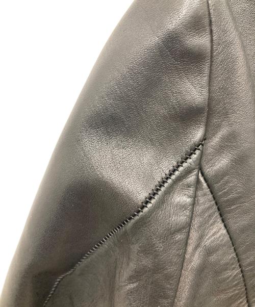 A.F homme（エーエフ オム）A.F homme (エーエフ オム) ホースレザージャケット ブラック サイズ:46の古着・服飾アイテム