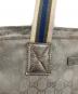 中古・古着 GUCCI (グッチ) GGキャンバスハンドバッグ シルバー：10000円