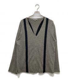 YOHJI YAMAMOTO（ヨウジヤマモト）の古着「サスペンダー柄カーディガン」｜グレー