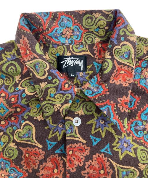stussy（ステューシー）stussy (ステューシー) Open Collar Shirt マルチカラー サイズ:Lの古着・服飾アイテム