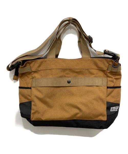 OUTDOOR PRODUCTS（アウトドア プロダクツ）OUTDOOR PRODUCTS (アウトドア プロダクツ) plug (プラグ) 3WAY TOTE BAG ブラウンの古着・服飾アイテム