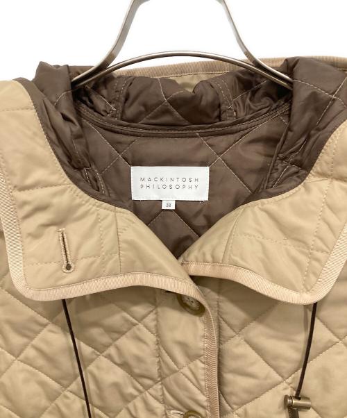 MACKINTOSH PHILOSOPHY（マッキントッシュ フィロソフィー）MACKINTOSH PHILOSOPHY (マッキントッシュ フィロソフィー) キルティングコート ベージュ サイズ:38の古着・服飾アイテム