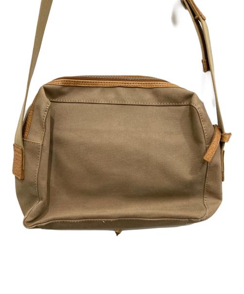 PAUL SMITH（ポールスミス）PAUL SMITH (ポールスミス) キャンバス×レザーショルダーバッグ ベージュの古着・服飾アイテム