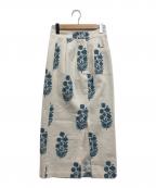 SZ Blockprints×Ron Hermanエスゼットブロックプリント×ロンハーマン）の古着「花柄スカート」｜アイボリー