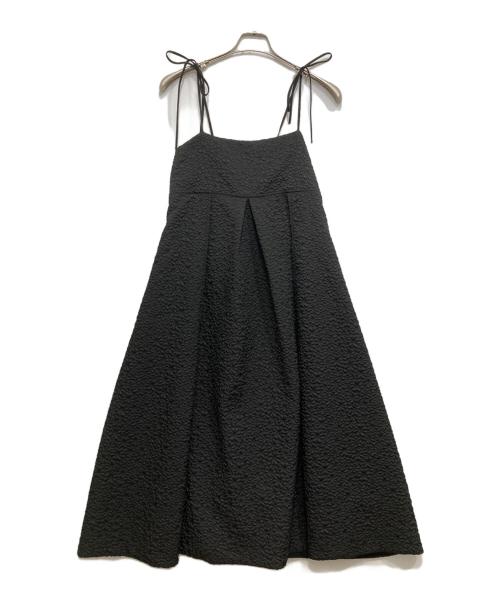 Gypsohila（ジプソフィア）Gypsohila (ジプソフィア) Jacquard Cami OnePiece ブラック サイズ:FREEの古着・服飾アイテム