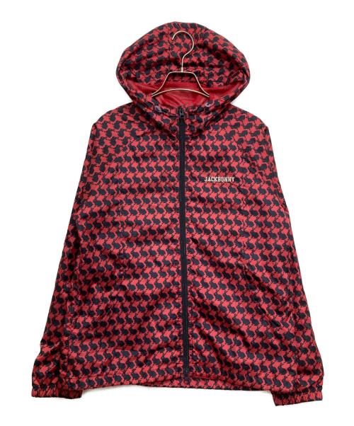 JACK BUNNY（ジャックバニー）JACK BUNNY (ジャックバニー) 総柄ジップアップジャケット レッド サイズ:SIZE2の古着・服飾アイテム