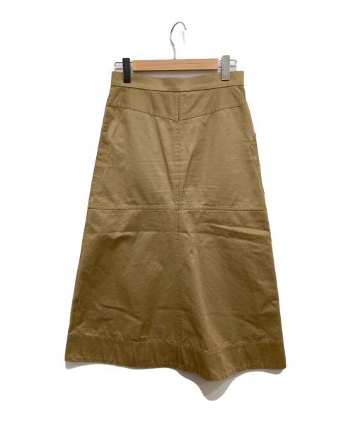 DRAWER（ドゥロワー）Drawer (ドゥロワー) 台形スカート ベージュ サイズ:36の古着・服飾アイテム